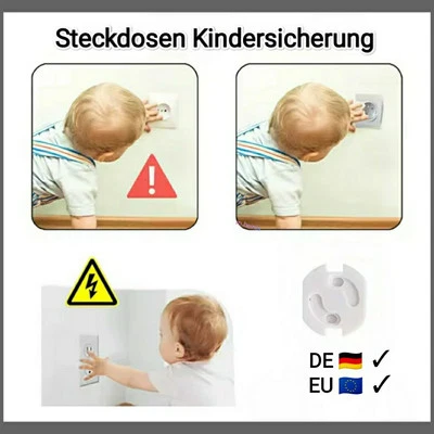 M.HEINIS Steckdosensicherung Kindersicherung Kinderschutz Schuko Steckdosenschutz Baby