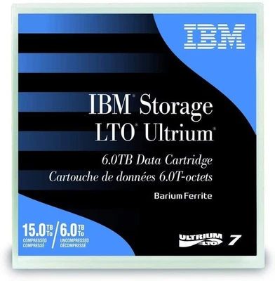 IBM LTO 7 RW Ultrium Data Cartridges, 5-pack, with barcode labels - Image 1 of 2
