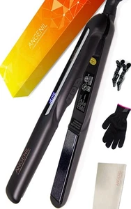 Dual Voltage Ceramic Hair Straightener And Curler 2in1 LCD Display Adjustable - Picture 1 of 5