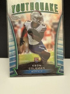 Y-21 Keon Coleman Buffalo Rookie RC Youthquake Topps Chrome Football 2024 - Bild 1 von 2