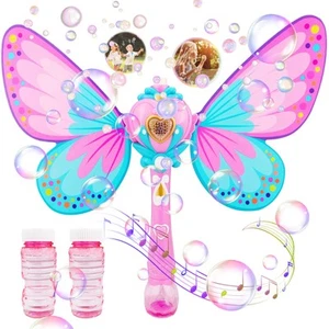 Butterfly Bubble Machine for Toddlers,Bubble Wand for ,Musical Light Up Bubbl... - Picture 1 of 7
