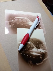 2 Künstlerische alte originale Fotos mit Dauphine und Frau, 9x13 Erstabzug alt ! - Bild 1 von 2