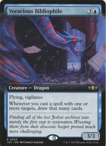 Voracious Bibliophile (Extended Art) R Commander: Tarkir: Dragonstorm 63 NM MTG - Picture 1 of 1