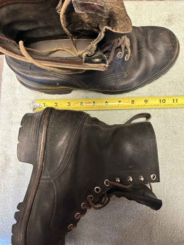 Red Wing Black Logger Boots Size Is Probably 10 - Image 1 of 4