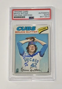 Bruce Sutter Autograph Signed 1977 Topps Rookie Card w/ HOF 06 - PSA/DNA 2 - Picture 1 of 2