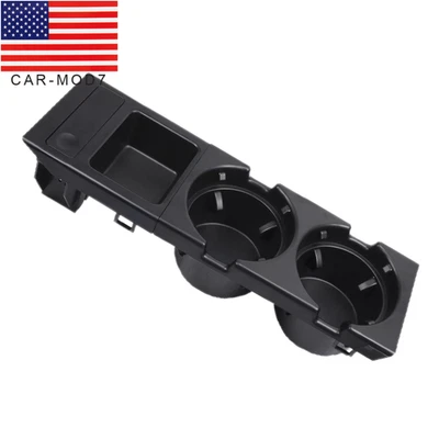 51168217953 For BMW E46 Black Front Center Console Cup Holder & Coin Holder Foto 1 de 4