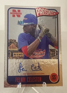 2020 Onyx Nimbus Silver Boarder Felnin Celesten Blue Autograph RC - Picture 1 of 3