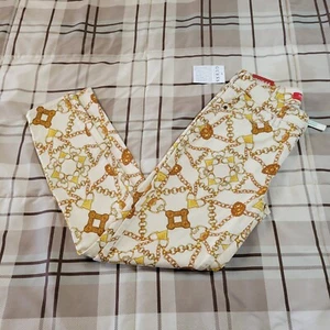 Pantalone donna Guess geometrico modello catena elasticizzato nuovo con etichetta taglia 27 - Foto 1 di 15