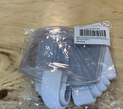 Paquete de 10 brazaletes porta insignia de identificación con foto correa elástica vertical blanca nueva Foto 1 de 3