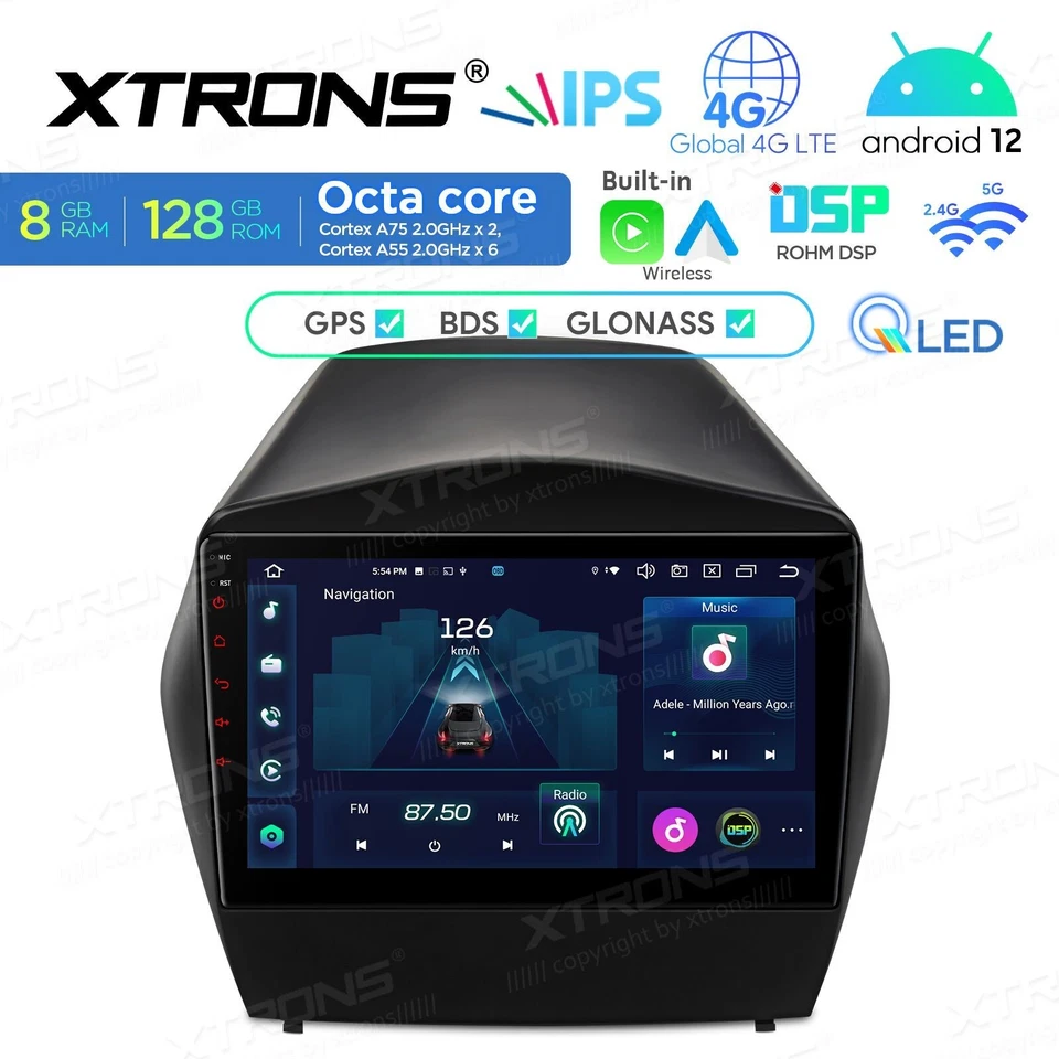 AUTORADIO ANDROID 8/128GB HYUNDAI TUCSON IX 35 2009-2018 STEREO AUTO NAVIGATORE - Immagine 1 di 4