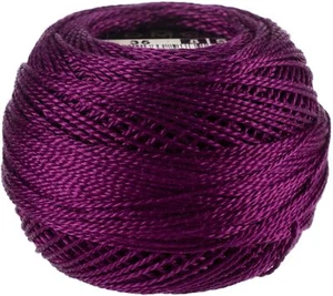 DMC Pearl Cotton Ball Size 8 87yd Very Dark Fuchsia - Picture 1 of 2