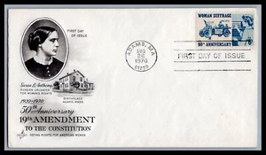 US FDC # 1406 6c Woman Suffrage ArtCraft 1970, 9d426 - Picture 1 of 1