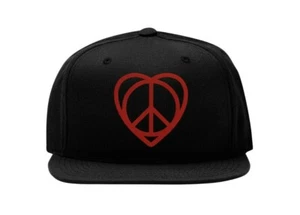 Peace And Love Revolution Pride Embroidered Snapback Baseball Cap Fullcap - Bild 1 von 5
