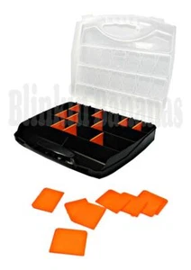 FISHING TACKLE BOX COMPARTMENT TOOL STORAGE SCREW NUT BOLT NAIL CASE ORGANISER - Picture 1 of 1