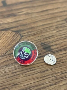 GROS PIN'S 2cm Métal Argenté Légion Étrangère Paras 2eme Rep Vert Rouge - Bild 1 von 2