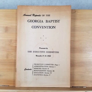 Annual Reports of Georgia Baptist Convention - 1953 by the Executive Committee - Bild 1 von 13