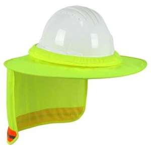 EZ-Cool Full Brim Hard Hat Visor and Neck Shade (Hi-Vis Yellow) - Picture 1 of 1