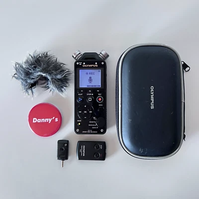 OLYMPUS LS-14 Linear PCM Portable Recorder Black w/ Remote Control Tested FedEx - Image 1 of 4