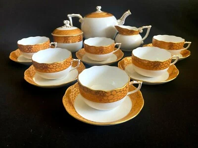 HEREND PORCELAIN HANDPAINTED FIRST EDITION (KTFOR) TEA SET FOR 6 PERSONS NEW!!! - Image 1 of 4