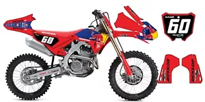 Crf450/Crf250 - KIT COMPLETO CALCOMANÍAS GRÁFICOS REDBULL HONDA 21mil Grueso - Imagen 1 de 7