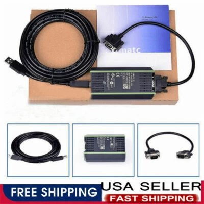 PLC Cable For Siemens S7 200/300/400 Adapter 6ES7 972-0CB20-0XA0 USB-MPI + PC - Image 1 of 4