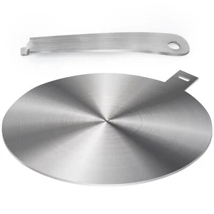 9.45 Inches Induction Plate Adapter for Glass Cooktop Stainless Steel Heat Di... - Picture 1 of 6