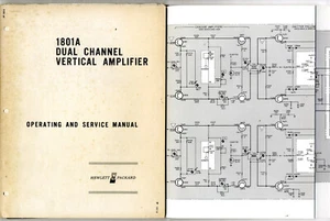 HP - 1801A - OPERATIN AND SERVICE MANUAL ORIGINAL BOOK - Imagen 1 de 2