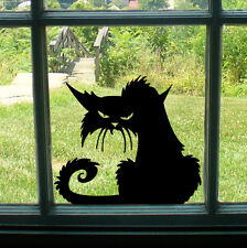 Spooky Black Cat Scary Car Van Window/Wall/Laptop Halloween Vinyl Decal Sticker