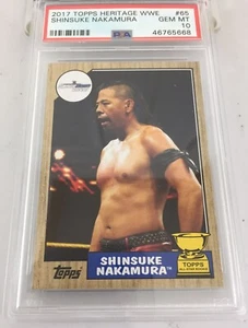 Shinsuke Nakamura 2017 Topps Heritage Wwe All Star Rookie cup #65 Psa 10 Pop 2 - Picture 1 of 9
