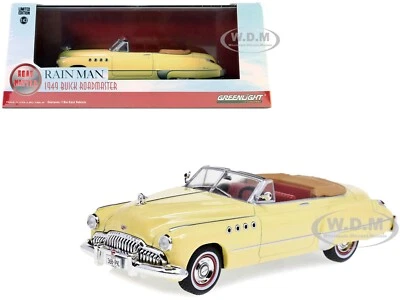 1949 BUICK ROADMASTER CONVERTIBLE CREAM "RAIN MAN" 1/43 DIECAST GREENLIGHT 86618 - Image 1 of 2