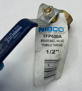 NIBCO BRASS BALL VALVE 1\2” PSI 561256 BRS Q104 250PSI 600CWP - Picture 1 of 5