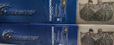 Ameristep Throwdown Ground Hunting Blind Mossy Oak Obsession Lg Lightweight New  - Image 1 of 2