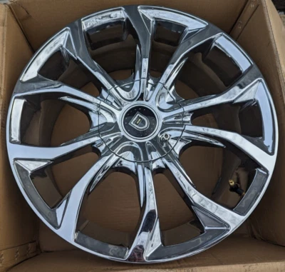 UNA RUEDA/LLANTA USADA 647-1775-66-40C Lexani Lust cromada 5x4,5 17x7,5 (G7G) Foto 1 de 4