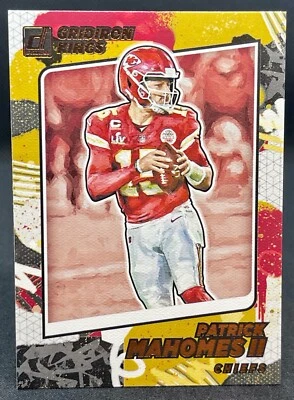 2021 Panini Donruss Patrick Mahomes II Gridiron Kings Canvas Insert KC Chiefs  - Image 1 of 2