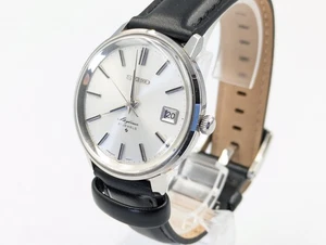Seiko Skyliner 6102-8000 Hand-Wind 21 Jewels Date Silver Dial 35 mm Japan y414 - Picture 1 of 17