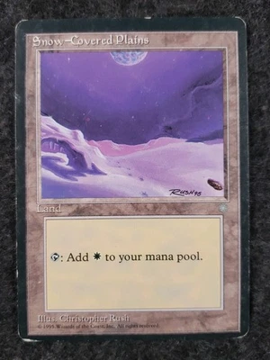 MTG Snow-Covered Plains  - Ice Age #367 MP (DS3D1L4) - Image 1 of 4