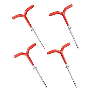 4 piezas clavijas para tienda de campaña (deportes y exteriores) suministros de pesca en hielo estacas de alta resistencia - Imagen 1 de 12