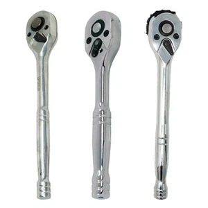 Steckschlüssel Umschaltknarre Griff Schnellspanner Antrieb 1/4" 3/8" 1/2" - Bild 1 von 10