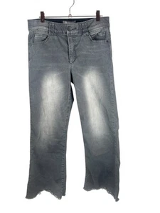 Democracy Jeans Ab Technology grau Ankle Jeans Größe 10 Bein Stretch roher Saum - Bild 1 von 7