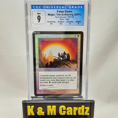 MTG - Apocalypse - False Dawn - Foil - Graded - CGC 9 - Image 1 of 4