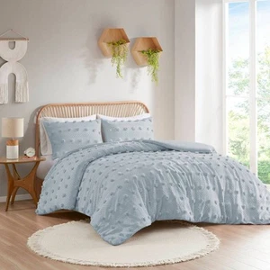 Intelligent Design Full/Queen Elise Clip Jacquard Microfiber Soft Durable Duvet - Picture 1 of 9