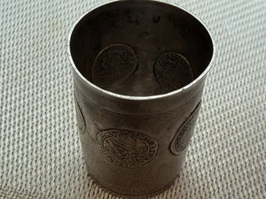 Münzbecher aus Silber mit 1/4 Taler Silber W/24/2174 - Foto 1 di 5