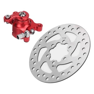 New Car 4.7in Brake Disc Red Caliper Parts For MBX10 MBX11 Moto Rear Mini Bike - Picture 1 of 24
