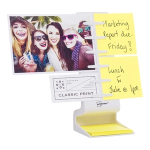 Desktop Mini Sticky Note Holder | Post it Note Organizer & Photo Holder | Pre... - Foto 1 di 6
