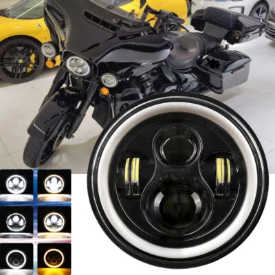 7"inch Round LED Headlight Hi-Lo DRL For Yamaha XJ XS 250 400 600 650 750 1PCS Foto 1 de 4