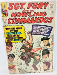 SGT FURY #12 1964 Marvel 5.0 Dick Ayers Cover Art - Picture 1 of 1