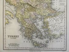 Ottoman Empire Balkan Peninsula Greece Albania Serbia Bosnia 1830 Tanner map