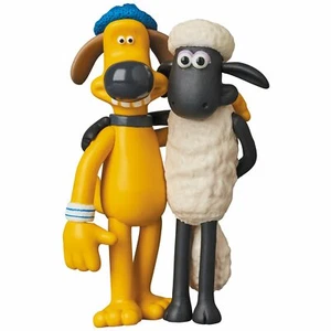 Medicom UDF-429 Ultra Detail Figure Aardman Series 2 Shaun & Bitzer - Picture 1 of 2