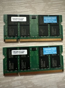 Elpida 2x 2gb Pc2 5300 so dimm - Picture 1 of 2