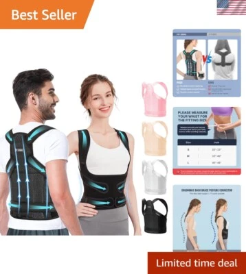 Corrector de postura ajustable para hombres y mujeres - Alivio del dolor medio Foto 1 de 4